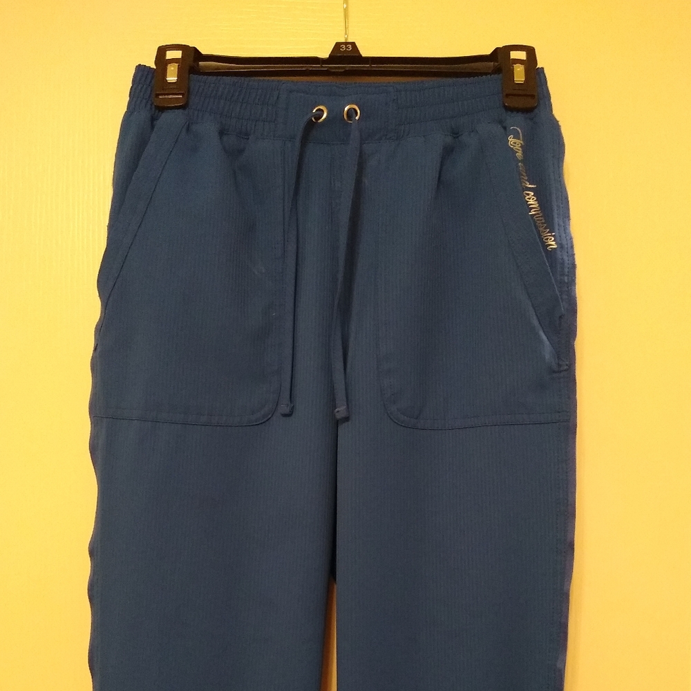 Elle Royal blue scrub bottoms